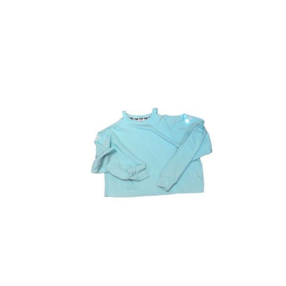VS Pink Distressed Cropped Sweatshirt XS
